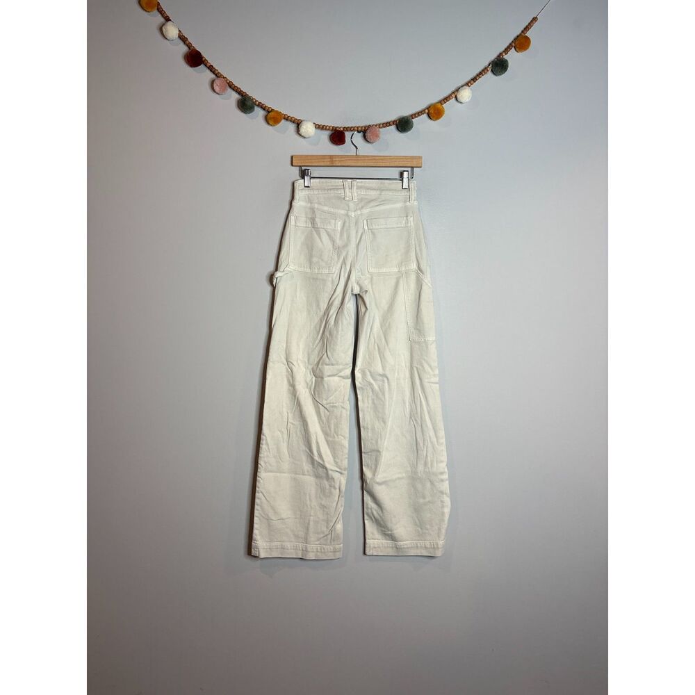 American Eagle Super High Rise Baggy Wide Leg cream jeans - Picture 6 of 6